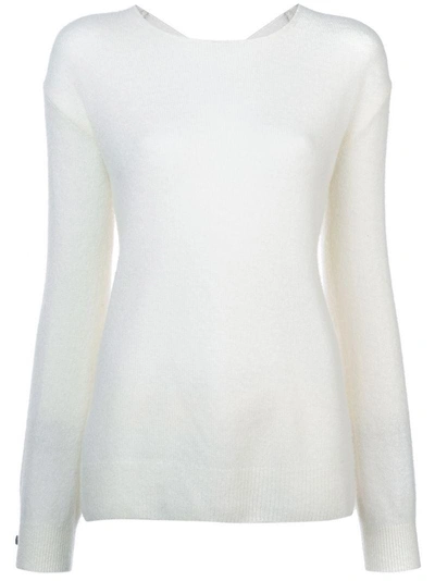 Shop Adam Lippes Open Back Jumper - Neutrals