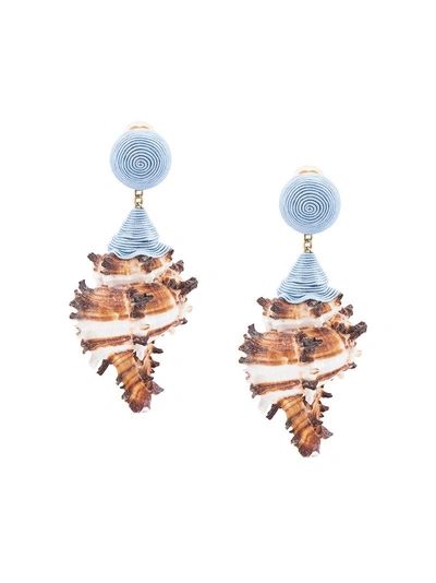 Shop Rebecca De Ravenel Conch Earrings
