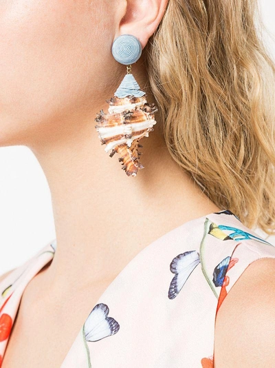 Shop Rebecca De Ravenel Conch Earrings