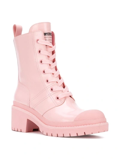 Shop Marc Jacobs Bristo Lace-up Combat Boots - Pink