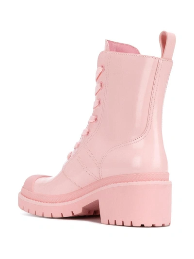 Shop Marc Jacobs Bristo Lace-up Combat Boots - Pink