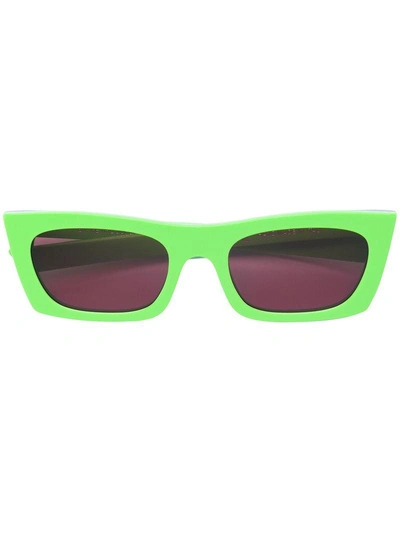 Shop Retrosuperfuture Fred Square Frame Sunglasses - Green