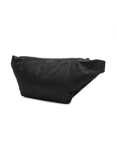 Shop Prada Logo Plaque Belt Bag - Black