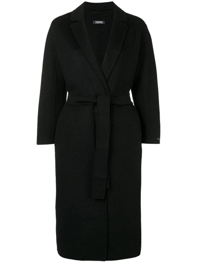 Shop Max Mara 's  Belted Trench Coat - Black