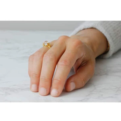 Lee Renee Butterfly Quartz Ring - Gold