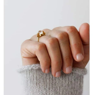 Lee Renee Butterfly Quartz Ring - Gold
