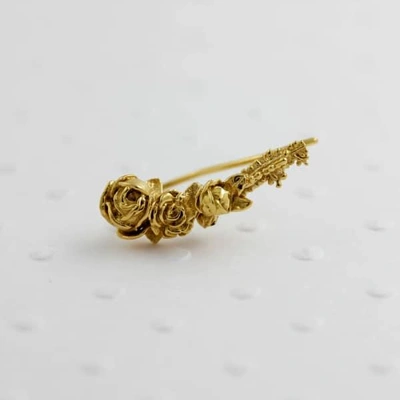 Lee Renee Rose Slider Earring Single - Gold