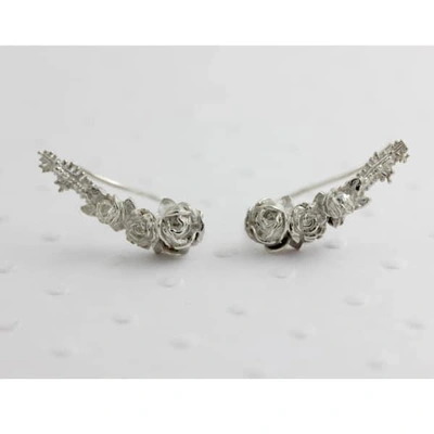 Lee Renee Rose Slider Earring Single - Silver