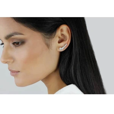Lee Renee Rose Slider Earring Single - Silver