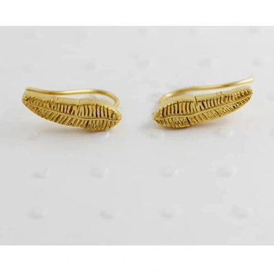 Lee Renee Banana Leaf Slider Earring Single- Gold