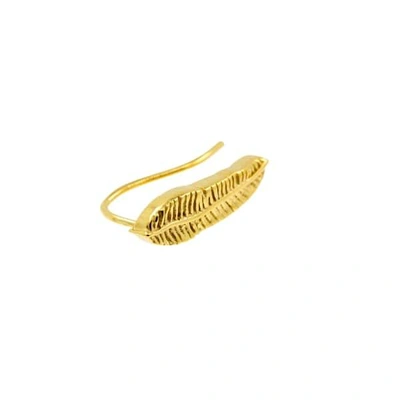 Lee Renee Banana Leaf Slider Earring Single- Gold