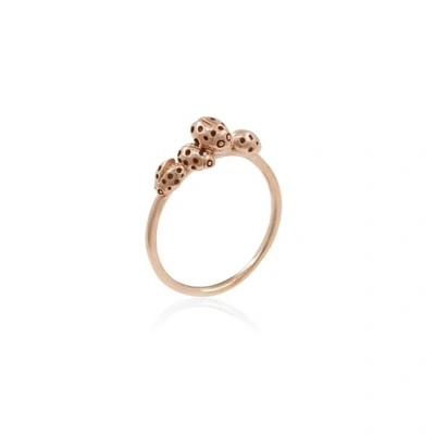 Lee Renee Loveliness Of Ladybirds Ring - Rose Gold