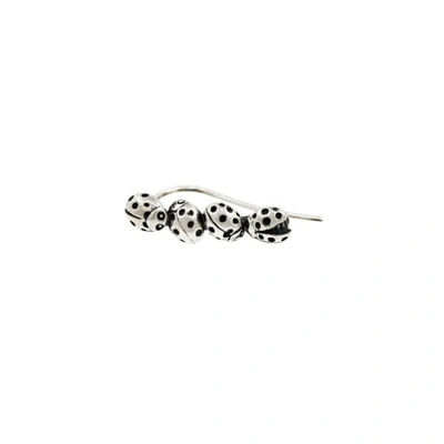 Lee Renee Loveliness Of Ladybirds Slider Earring Single - Silver