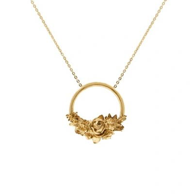 Lee Renee Rose Halo Necklace - Gold
