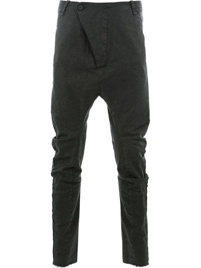 Shop Masnada Dropped Crotch Skinny Pants - Black