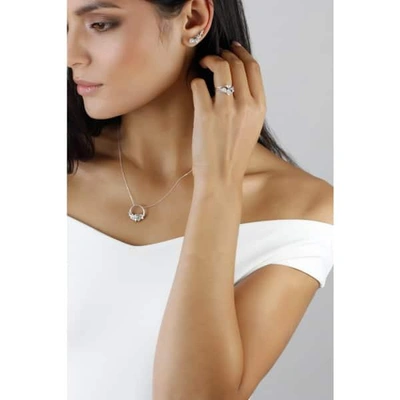 Lee Renee Rose Halo Necklace - Rose Gold
