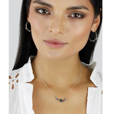 Lee Renee Seahorse Blue Topaz Necklace – Silver