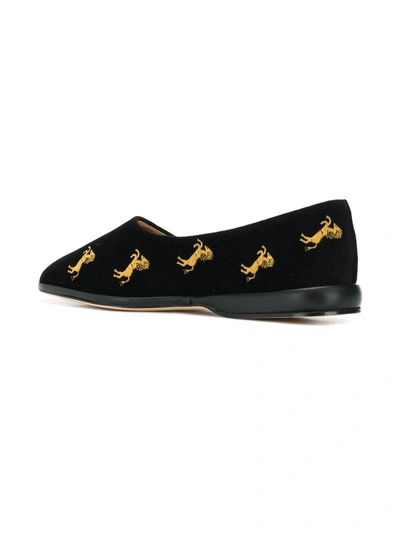 Shop Chloé Horse Embroidered Ballerina Flats