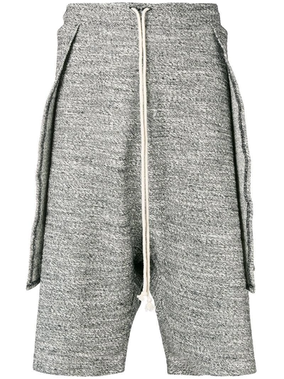 Shop Alchemy Drop Crotch Track Shorts In Grey