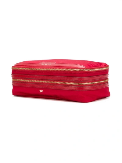 Shop Anya Hindmarch Circus Make-up Bag - Red