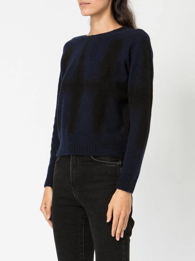 Shop Suzusan Dye-effect Sweater - Blue