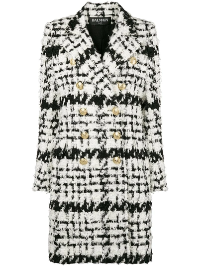 Shop Balmain Tweed Coat