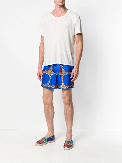 Shop Emilio Pucci Portofino Print Shorts - Blue