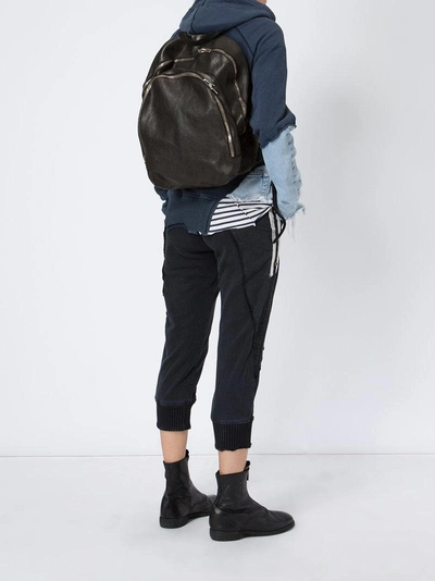Shop Guidi Versatile Functional Backpack In Black