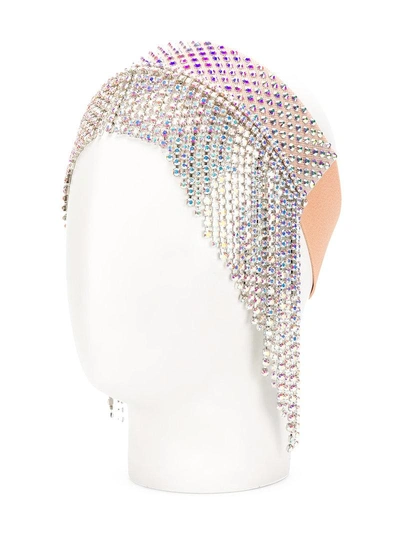Shop Gucci Embellished Headband - Neutrals