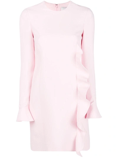 Shop Valentino Ruffle Trim Dress - Pink