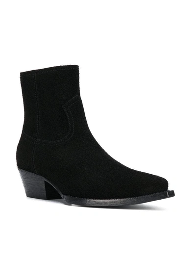 Shop Saint Laurent Ankle Boots - Black