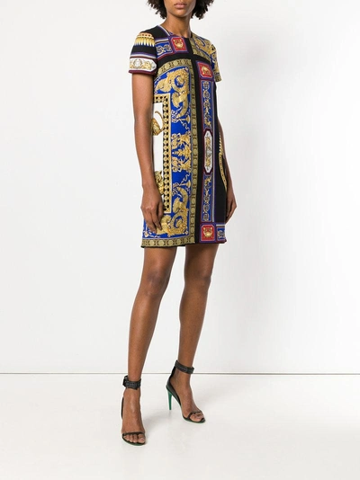 Shop Versace Baroque Print Dress