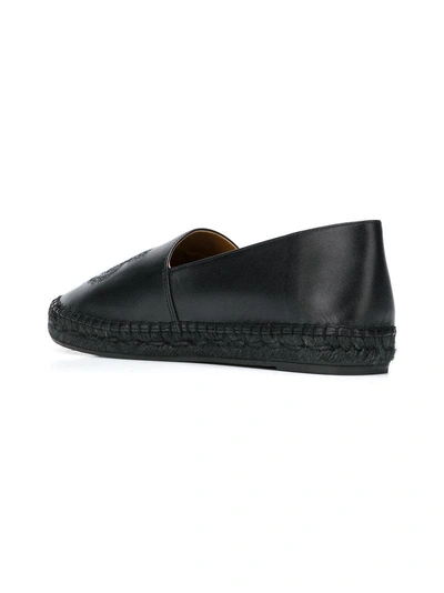 Shop Kenzo Tiger Espadrilles In Black