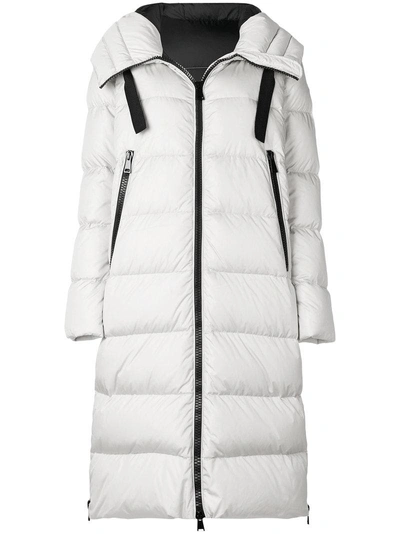 Shop Moncler Garrot Padded Coat - White