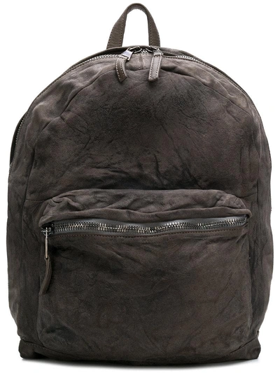 Shop Giorgio Brato Distressed Detail Backpack - Grey