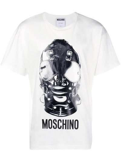 Shop Moschino Graphic Print T-shirt - White