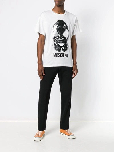Shop Moschino Graphic Print T-shirt - White