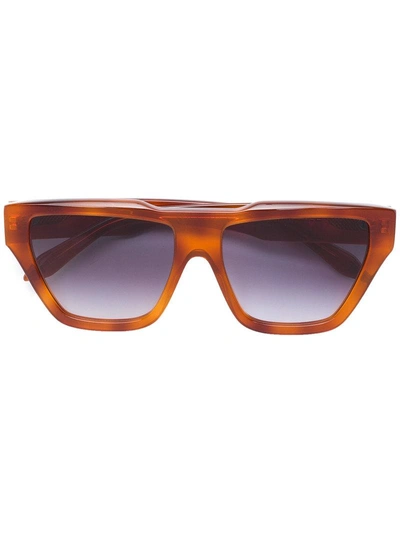 Shop Victoria Beckham Oversized Sunglasses - Brown
