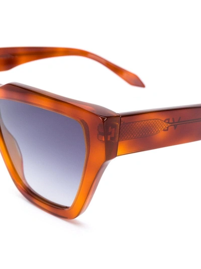 Shop Victoria Beckham Oversized Sunglasses - Brown