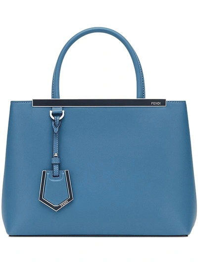 Shop Fendi Petite 2jours Tote - Blue