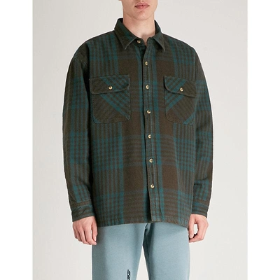 Season 5 Padded Cotton-flannel Shirt In Blue