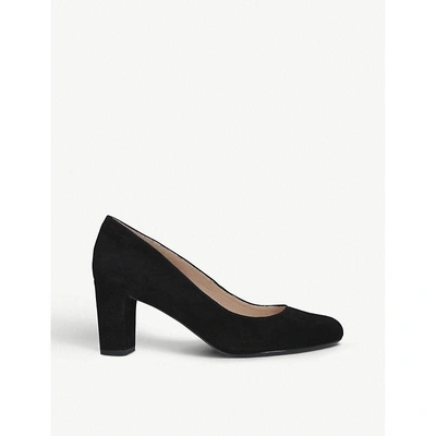 Shop Kurt Geiger Chester Suede Court Shoes In Black