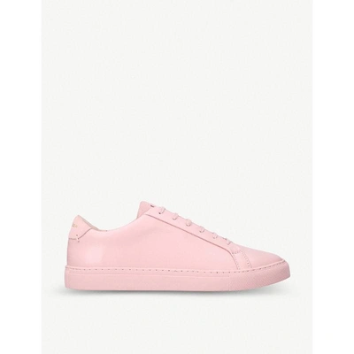 Shop Kurt Geiger Donnie Tonal Leather Trainers In Pink