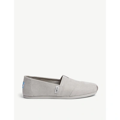 Shop Officine Creative Seasonal Cassic Suedette Slip-on Shoes In Drizzle Grey Suede