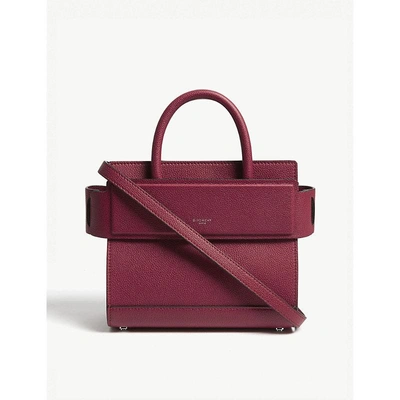 Shop Givenchy Ladies Fig Pink Horizon Mini Leather Shoulder Bag