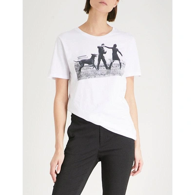 Shop A.f.vandevorst Organic Cotton-jersey T-shirt In White