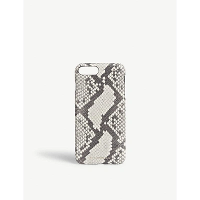 Shop Anya Hindmarch Snake-embossed Leather Iphone 7/8 Plus Case In Natural Snke Prnt