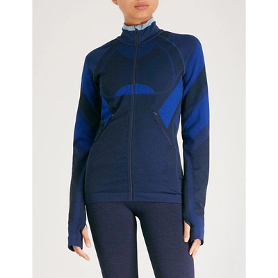 Shop Lndr Spright Stretch-jersey Jacket In Navy Blue