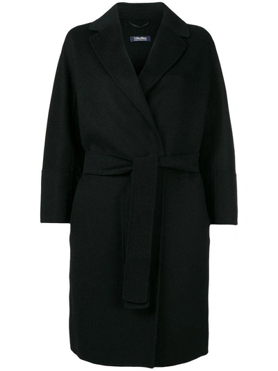 Shop Max Mara 's  Doudble-breasted Coat - Black