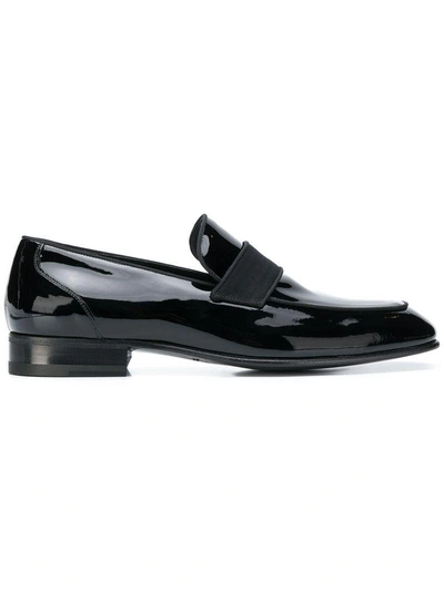 Shop Tom Ford Smoking Loafers - Black